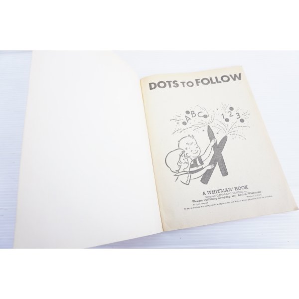 画像2: ◆ アメリカ雑貨 Dots to Follow 知育玩具 絵本/ビンテージ アンティーク レトロ インテリア おもちゃ 塗り絵 (2)