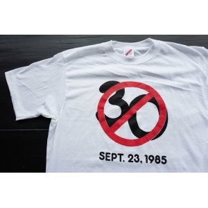 画像: ◆ 80's USA製 JERZEES 30禁 プリントTシャツ L 白 ホワイト/ビンテージ オールド アメリカ古着 レトロ ユニーク