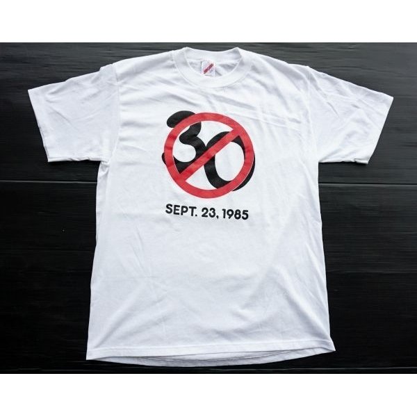 画像3: ◆ 80's USA製 JERZEES 30禁 プリントTシャツ L 白 ホワイト/ビンテージ オールド アメリカ古着 レトロ ユニーク (3)