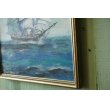 画像6: ◆ アメリカ仕入れ 70's 船 海 絵画 インテリア 54cm×44cm/ビンテージ アンティーク オールド アート 壁掛け ウォールデコ マリン (6)
