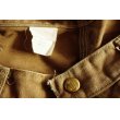 画像4: ◆ 70's USA製 carhartt カーハート ブラウンダック地 ダブルニー ペインターパンツ W32 茶色/ビンテージ オールド アメリカ古着 (4)