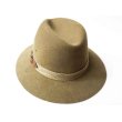 画像3: ◆ USA製 STETSON ステットソン ウール 中折れハット 帽子 LARGE 58cm 茶系 カーキ/ビンテージ オールド アメリカ古着 レトロ ハンター (3)