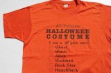 画像: ◆ SALE!! 80's USA製 ハロウィン プリントTシャツ L オレンジ/ビンテージ オールド レトロ アメリカ古着 コスチューム コスプレ