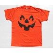 画像2: ◆ SALE!! 80's USA製 ハロウィン カボチャ プリントTシャツ XL オレンジ/ビンテージ オールド レトロ アメリカ古着 お化け コスプレ (2)