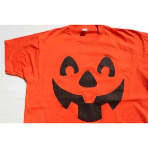 画像: ◆ SALE!! 80's USA製 ハロウィン カボチャ プリントTシャツ XL オレンジ/ビンテージ オールド レトロ アメリカ古着 お化け コスプレ