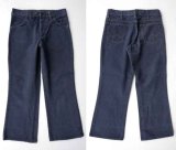 画像: ◆ キッズ 70's USA製 Wrangler ラングラー フレアデニムパンツ W26/ビンテージ オールド レトロ アメリカ古着 ベルボトム スチューデント