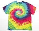 画像: ◆ BUZZ タイダイTシャツ XL 渦巻/アメリカ古着 レトロ サイケデリック ヒッピー アブストラクトアート 抽象画/オールド ビンテージ