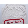 画像2: ◆ STATE FARM ヴィンテージ バスタオル タペストリー 88cm×158cm 白/ビンテージ オールド レトロ アメリカ雑貨 ファブリック 企業 (2)