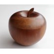 画像1: ◆ ヨーロッパ雑貨 アップル 林檎モチーフ ウッドボックス 木製 小物入れ 11.7cm/ビンテージ アンティーク レトロ インテリア オブジェ (1)