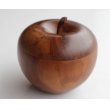 画像2: ◆ ヨーロッパ雑貨 アップル 林檎モチーフ ウッドボックス 木製 小物入れ 11.7cm/ビンテージ アンティーク レトロ インテリア オブジェ (2)