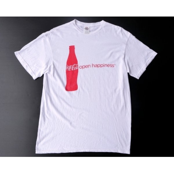 画像4: ◆ デッドストック Coca-Cola コカコーラ ボトル プリントTシャツ L 白/オールド アメリカ古着 レトロ オールコットン 1 (4)