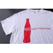 画像1: ◆ デッドストック Coca-Cola コカコーラ ボトル プリントTシャツ L 白/オールド アメリカ古着 レトロ オールコットン 1 (1)