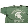 画像1: ◆ 70's USA製 Champion チャンピオン オールコットン Tシャツ XL 緑/ビンテージ オールド アメリカ古着 バータグ (1)