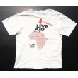 画像8: ◆ ボロ 80's USA製 LIVE AID ライブエイド Tシャツ XL相当 白/ビンテージ オールド アメリカ古着 バンド ロック フェス ジャンク (8)