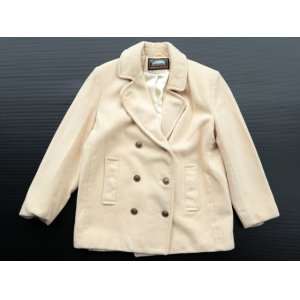 画像: ◆ 70's-80's MACKINTOSH マッキントッシュ ウールPコート ジャケット Sサイズ 白 生成り/ビンテージ オールド アメリカ古着 レトロ