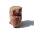 画像2: ◆ ヨーロッパ雑貨 ハンドメイド フクロウ ウッドオブジェ ドール 9.7cm/ビンテージ アンティーク レトロ インテリア 彫刻 木製 手彫り (2)