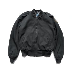 画像: ◆ Neptune Garment Co. ブルゾン ジャケット Sサイズ相当 黒 ブラック/ビンテージ オールド レトロ アメリカ古着 ミリタリー US NAVY