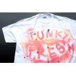 画像1: ◆ HANES ヘインズ FUNKY FRESH ファンキーフレッシュ Tシャツ Lサイズ 白/ビンテージ オールド アメリカ古着 スプレーアート (1)