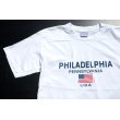 画像1: ◆ ペンシルバニア州 フィラデルフィア プリントTシャツ Mサイズ 40 白 ホワイト/アメリカ古着 星条旗 国旗 スーベニア (1)
