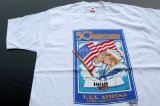 画像: ◆ デッドストック 90s USA製 パールハーバー プリントTシャツ XLサイズ 白/ビンテージ オールド レトロ アメリカ古着 ミリタリー USN