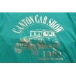 画像2: ◆ 90s USA製 CANTON CAR SHOW プリントTシャツ Lサイズ エメラルドグリーン/ビンテージ オールド レトロ アメリカ古着 アメ車  (2)