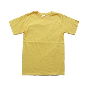 画像: ◆ デッドストック anvil 無地 Tシャツ Sサイズ 黄色 イエロー/ビンテージ オールド レトロ アメリカ古着 アンビル プレーン