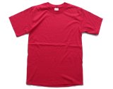 画像: ◆ デッドストック anvil 無地 Tシャツ Sサイズ 赤 レッド/ビンテージ オールド レトロ アメリカ古着 アンビル プレーン 1