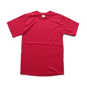 画像: ◆ デッドストック anvil 無地 Tシャツ Sサイズ 赤 レッド/ビンテージ オールド レトロ アメリカ古着 アンビル プレーン 1