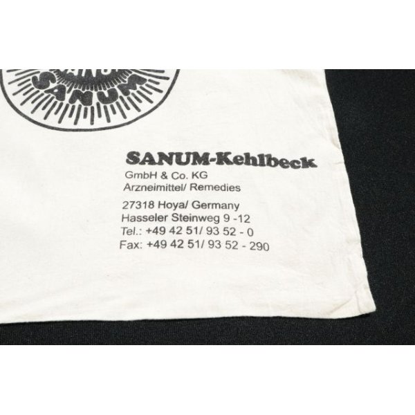 画像3: ◆ ヨーロッパ古着 SANUM-Kehlbeck コットン エコバッグ トートバッグ 39cm×34cm 白/ビンテージ オールド ドイツ キャンバス 2 (3)