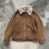 画像: 【S/M】USA製 Wrangler 裏ボア コーデュロイ ランチジャケット 茶色■ビンテージ オールド レトロ アメリカ古着 70s ラングラー