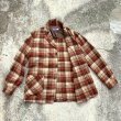 画像8: 【M/L】70s USA製 PENDLETON ウール アンコンジャケット 茶系チェック■ビンテージ オールド レトロ アメリカ古着 ペンドルトン シャツ (8)