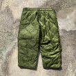 画像7: 【M-SHORT W36】米軍実物 80s M-65 キルティングライナーパンツ オリーブ■ビンテージ オールド レトロ アメリカ古着 US ARMY (7)