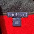 画像6: 【M】90s USA製 nautica ハーフジップ プルオーバーフリース 赤黒■ビンテージ オールド レトロ アメリカ古着 ノーティカ ツートーン (6)