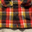 画像5: 【S/M】UNKNOWN ウールシャツ ジャケット 赤黒黄 チェック■ビンテージ オールド レトロ アメリカ古着 60s-70s  (5)