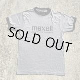 画像: 【L(M相当)】80s USA製 Anvil maxell リンガーTシャツ 杢グレー■ビンテージ オールド アメリカ古着 マクセル カセットテープ 企業