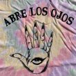 画像3: 【L】ABRE LOS OJOS(OPEN YOUR EYES)目×手 プリント タイダイTシャツ■ビンテージ オールド レトロ アメリカ古着 ハンド (3)