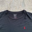 画像3: 【L】Polo Ralph Lauren Tシャツ 黒無地■アメリカ古着 ロゴ刺繍 ポロラルフローレン ブラック (3)