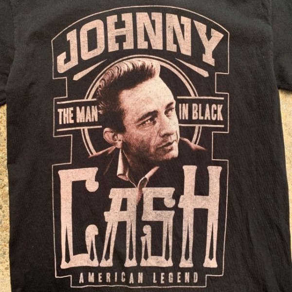 画像3: 【XS】JOHNNY CASH バンドTシャツ ブラック 黒■アメリカ古着 ジョニーキャッシュ カントリー ロック レディース (3)