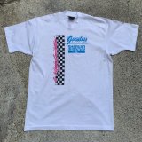 画像: 【L】デッドストック 80s-90s USA製 GORDON AUTO INC. Tシャツ 白■ビンテージ オールド アメリカ古着 モーター系 チェッカーフラッグ 2 