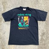 画像: 【XL】90s USA製 ワイン ロドニーストロング プリントTシャツ ブラック 黒■ビンテージ オールド アメリカ古着 企業 葡萄酒