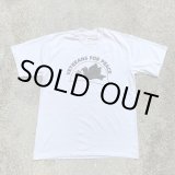 画像: 【L】80s-90s USA製 VETERANS FOR PEACE プリントTシャツ 白■ビンテージ オールド レトロ アメリカ古着 退役軍人 ピース 平和 鳩