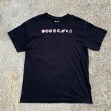 画像: 【L】太陽系惑星 ラメプリントTシャツ ブラック 黒■アメリカ古着 コットン GILDAN ギルダン 水金地界火木土天界