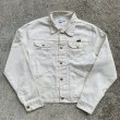 画像1: 【L】70s USA製 Wrangler カツラギ コットンツイル ジャケット 白■ビンテージ オールド レトロ アメリカ古着 ジージャン レディース (1)