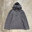 画像1: 【XS/S】Himalayan Shop メキシカンパーカー グレー 幾何学模様■ビンテージ オールド レトロ アメリカ古着 エスニック ラグ プルオーバー  (1)