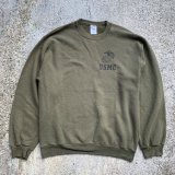 画像: 【M】JERZEES「USMC」プリントスウェット オリーブ■ビンテージ オールド レトロ アメリカ古着 ミリタリー US NAVY 海軍 90s-2000s