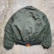 画像2: 【L】USA製 ALPHA INDUSTRIES MA-1 フライトジャケット■ビンテージ オールド ミリタリー アメリカ古着 ナイロン アルファ レプリカ (2)