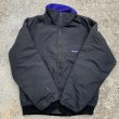 画像6: 【M/L】USA製 PATAGONIA ナイロンフリース ジャケット ブラック 黒無地■ビンテージ オールド レトロ アメリカ古着 パタゴニア 80s (6)