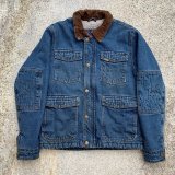 画像: 【S/M】Wrangler 裏ボア デニムジャケット■ビンテージ オールド レトロ アメリカ古着 ラングラー ジージャン 襟コーデュロイ コート