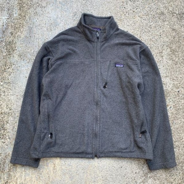 画像1: 【XL】Patagonia シンチラフリースジャケット グレー 無地■ビンテージ オールド レトロ アメリカ古着 パタゴニア 25095 フルジップ (1)