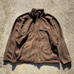 画像: 【XL】Patagonia フリースジャケット ブラウン 茶系■ビンテージ オールド レトロ アメリカ古着 パタゴニア フルジップ アウトドア